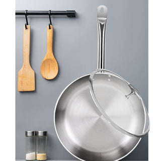 SOGA 2X 32cm Stainless Steel Saucepan Sauce pan with Glass Lid and Helper Handle Triple Ply Base Cookware