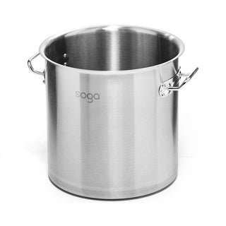 SOGA 32L Wide Stock Pot  and 98L Tall Top Grade Thick Stainless Steel Stockpot 18/10