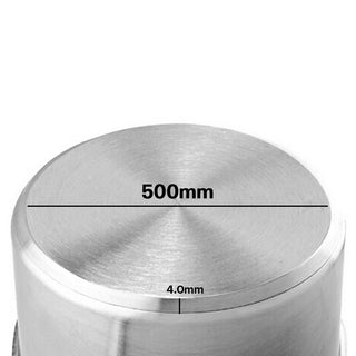 SOGA Stock Pot 58L Top Grade Thick Stainless Steel Stockpot 18/10