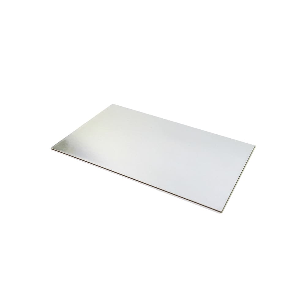 14 Inch x 18 Inch Oblong Silver Cardboard Cake Board Hot Stuff Bakeware