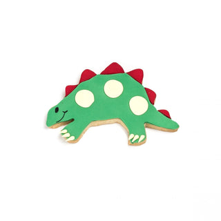 Stegosaurus Decorated Cookie - Light Green