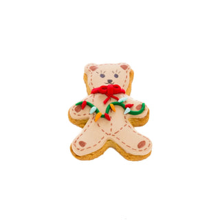 Teddy Bear Decorated Cookie - Christmas