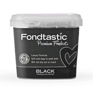 Fondtastic BLACK Premium Rolled Fondant - 1kg