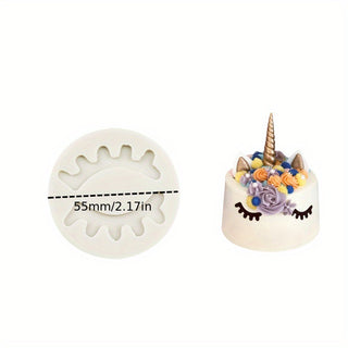 3D UNICORN Silicone Chocolate Mould Set (5pk) (Horn, Eyebrow and Ear)