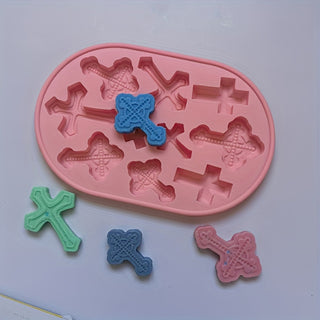 CROSS SHAPES Collection Silicone Fondant / Chocolate Mould