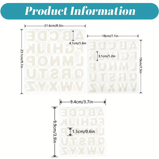 MEDIUM LETTER (3.1cm) Clear Silicone 26 Cavity Resin Moulds