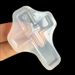 5pcs Cross Pendants Silicone Moulds / Fondant Moulds`