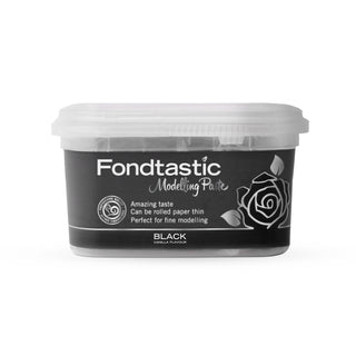 Fondtastic BLACK Gum Paste / Flower Modelling Paste - 250g