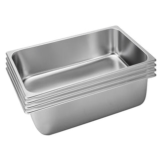 SOGA 4X Gastronorm GN Pan Full Size 1/1 GN Pan 20cm Deep Stainless Steel Tray