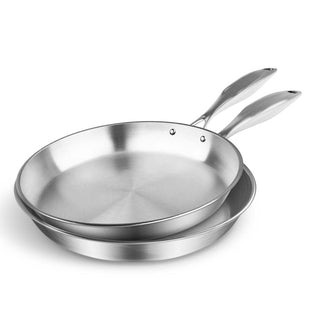 SOGA Stainless Steel Fry Pan 28cm 34cm Frying Pan Top Grade Induction Cooking