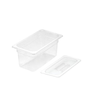 SOGA 150mm Clear Gastronorm GN Pan 1/3 Food Tray Storage with Lid