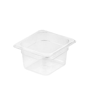 SOGA 100mm Clear Gastronorm GN Pan 1/6 Food Tray Storage