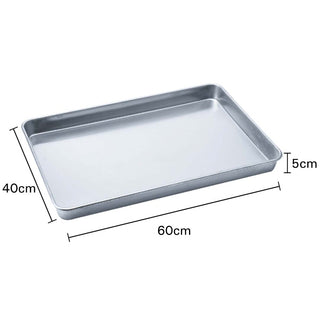 SOGA 14X Aluminium Oven Baking Tray Bakers Gastronorm Troll Cooking Pan 60*40*5