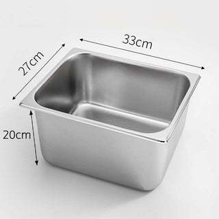 SOGA 2X Gastronorm GN Pan Full Size 1/2 GN Pan 15cm Deep Stainless Steel Tray