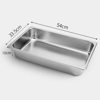 SOGA 12X Gastronorm GN Pan Full Size 1/1 GN Pan 10cm Deep Stainless Steel Tray