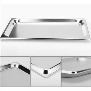 SOGA 6X Gastronorm GN Pan Full Size 1/1 GN Pan 2cm Deep Stainless Steel Tray