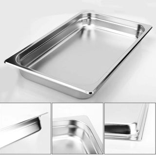 SOGA Gastronorm GN Pan Full Size 1/1 GN Pan 10cm Deep Stainless Steel Tray