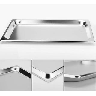 SOGA 6X Gastronorm GN Pan Full Size 1/1 GN Pan 6.5cm Deep Stainless Steel Tray