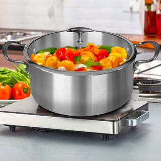 SOGA Stainless Steel  26cm Casserole With Lid Induction Cookware
