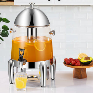 SOGA Stainless Steel 12L Beverage Dispenser Hot and Cold Juice Water Tea Chafer Urn Buffet Drink Container Jug