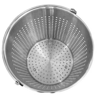 SOGA 2X 21L 18/10 Stainless Steel Perforated Stockpot Basket Pasta Strainer with Handle