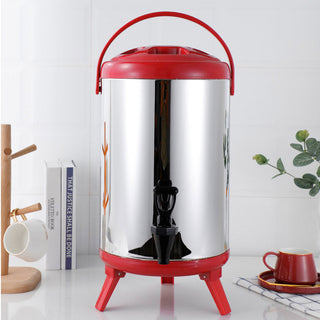 SOGA 10L Portable Insulated Cold/Heat Coffee Tea Beer Barrel Brew Pot With Dispenser