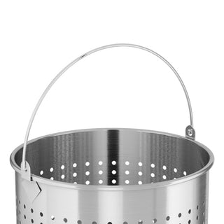 SOGA 2X 71L 18/10 Stainless Steel Perforated Stockpot Basket Pasta Strainer with Handle