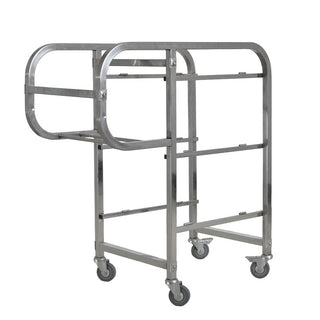 SOGA 2X 3 Tier Food Trolley Food Waste Cart Five Buckets Kitchen Food Utility 82x43x92cm Square