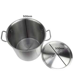 SOGA Stock Pot 98L Top Grade Thick Stainless Steel Stockpot 18/10 Without Lid