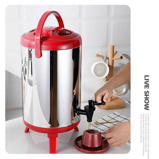 SOGA 10L Portable Insulated Cold/Heat Coffee Tea Beer Barrel Brew Pot With Dispenser
