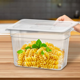 SOGA 200mm Clear Gastronorm GN Pan 1/3 Food Tray Storage with Lid