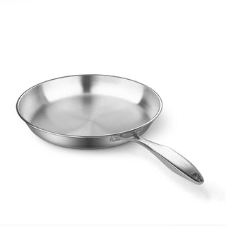 SOGA Stainless Steel Fry Pan 24cm Frying Pan Top Grade Induction Cooking FryPan