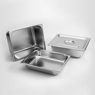 SOGA 2X Gastronorm GN Pan Full Size 1/1 GN Pan 20cm Deep Stainless Steel Tray