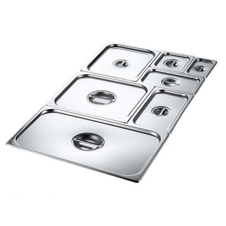 SOGA Gastronorm GN Pan Lid Full Size 1/2 Stainless Steel Tray Top Cover