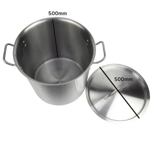 SOGA Stock Pot 98L Top Grade Thick Stainless Steel Stockpot 18/10