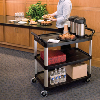 SOGA 2x 3 Tier Food Trolley Food Waste Cart Food Utility Mechanic Kitchen Small