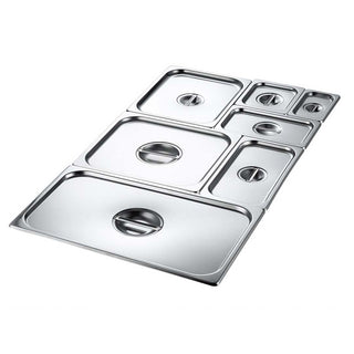 SOGA 2X Gastronorm GN Pan Lid Full Size 1/2 Stainless Steel Tray Top Cover