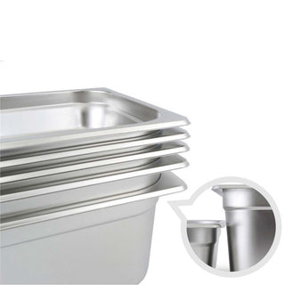 SOGA 6X Gastronorm GN Pan Full Size 1/1 GN Pan 20cm Deep Stainless Steel Tray