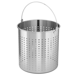 SOGA 2X 33L 18/10 Stainless Steel Perforated Stockpot Basket Pasta Strainer with Handle