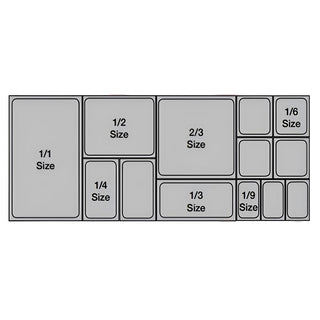 SOGA 65mm Clear Gastronorm GN Pan 1/6 Food Tray Storage