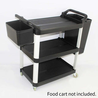 SOGA Large Food Trolley Utility Cart Waste Storage Bin