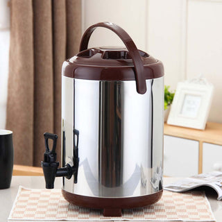 SOGA 6X 18L Portable Insulated Cold/Heat Coffee Tea Beer Barrel Brew Pot With Dispenser