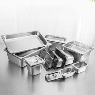 SOGA 6X Gastronorm GN Pan Full Size 1/2 GN Pan 15cm Deep Stainless Steel Tray