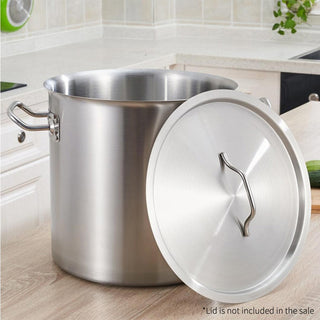 SOGA Stock Pot 21L Top Grade Thick Stainless Steel Stockpot 18/10 Without Lid