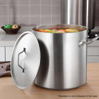 SOGA 32cm Top Grade Stockpot Lid Stainless Steel Stock pot Cover