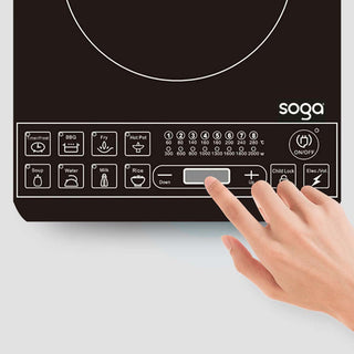 SOGA Electric Smart Induction Cooktop and 17L Stainless Steel Stockpot 28cm Stock Pot