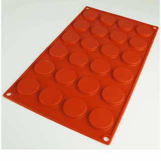 24 CAVITY - FLAT COIN DISC CAKE TRAY ROUND