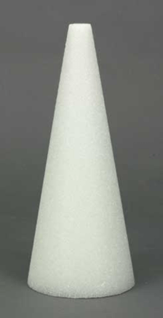 44cm x 13.5cm Flat Top Foam Cones