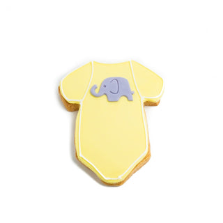 Baby Suit Decorated Cookie - Elephant