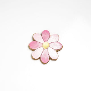 Daisy Decorated Cookie - Light Pink